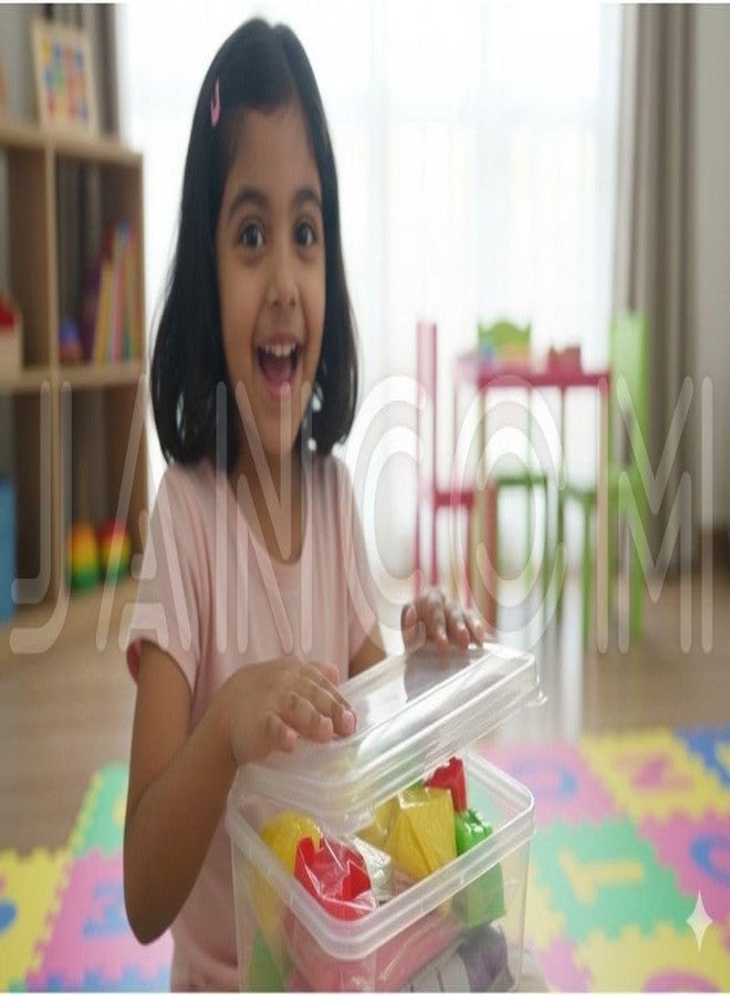 calldrishe 1 kg Sand Set for Kids Amazing Active Magic Gluten Free Clay Sand Dough Box with 10 Moulds | Reusable Sand Children's Slime Play Sand for Kids Sensory Therapy Sand - Image 4